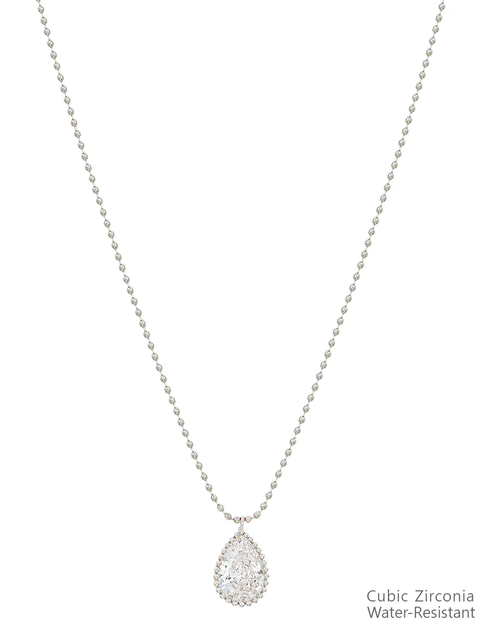 Water Resistant Cubic Zirconia Necklace