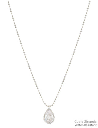 Water Resistant Cubic Zirconia Necklace
