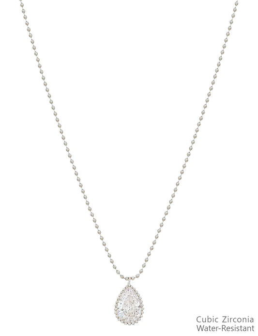 Water Resistant Cubic Zirconia Necklace
