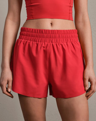 Mirage Lined Short in Cabana Red