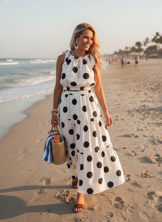 Monroe Polka Dot Halter Top