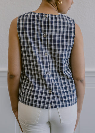 Gingham Sleeveless Top