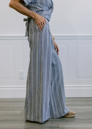 100% Organic Cotton Stripe Trousers