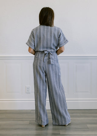 100% Organic Cotton Stripe Trousers