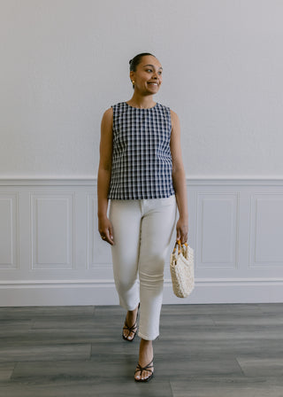 Gingham Sleeveless Top
