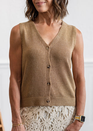 V-Neck Knit Vest