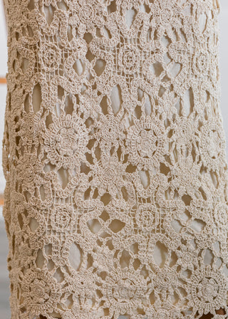 Floral Crochet Midi Skirt