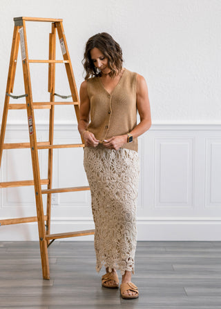 V-Neck Knit Vest