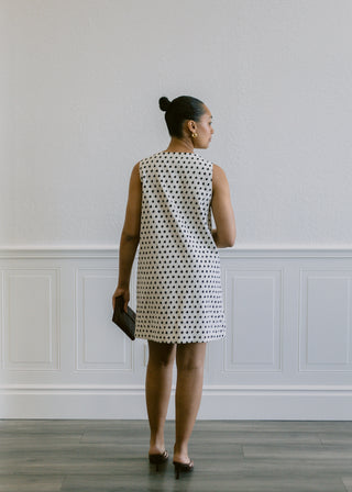 Tamarinia Mini Dress in Creme