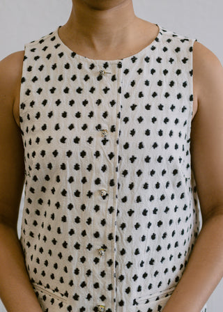 Tamarinia Mini Dress in Creme