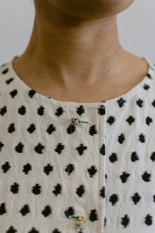 Tamarinia Mini Dress in Creme