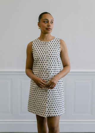 Tamarinia Mini Dress in Creme