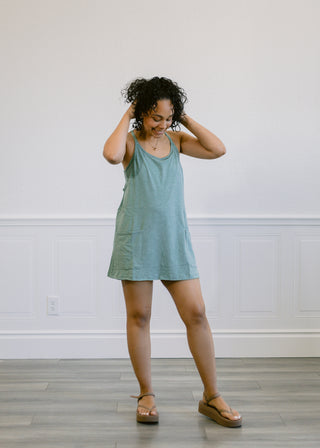 Mini Dress with Built-in Romper Liner