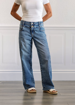 Charlotte High Rise Wide Leg Jeans