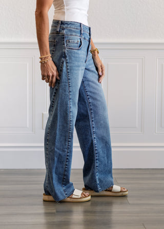 Charlotte High Rise Wide Leg Jeans
