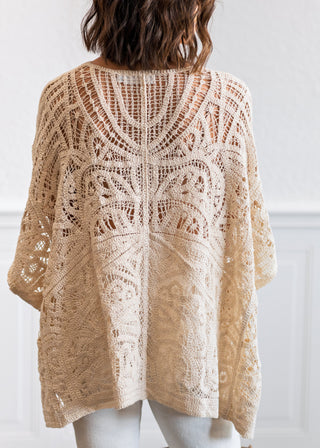 Beach Crochet Cover Up in Natural
