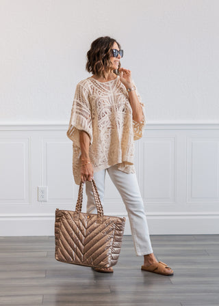 Beach Crochet Cover Up in Natural