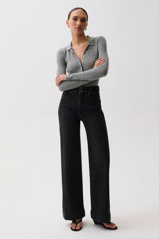 Pistola® Lana Double Button High Rise Wide Leg Jeans