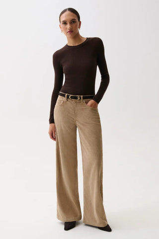 Pistola Jadyn Low Slung Palazzo Pant in Camel