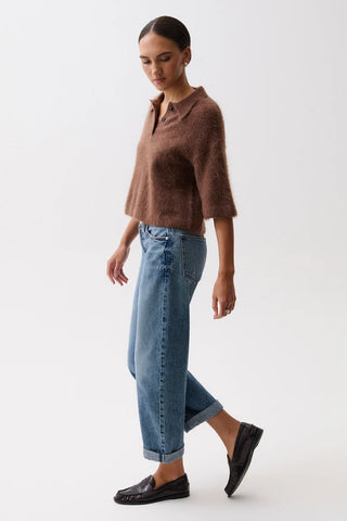 Pistola Donny Rolled Hem Boyfriend Jeans