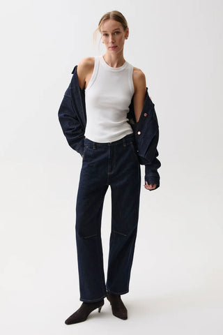Pistola Beau Seamed Crescent Jeans - Nightfall