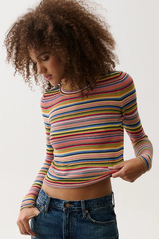 Pistola Madison Long Sleeve Knit Top - Multi Stripe