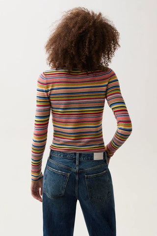 Pistola Madison Long Sleeve Knit Top - Multi Stripe