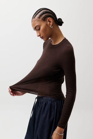 Pistola Juno Featherweight Sweater in Mocha