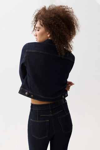 Pistola Leonie Cropped Denim Jacket - Nightfall