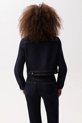 Pistola Leonie Cropped Denim Jacket - Nightfall