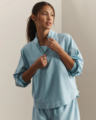 Mirage Anorak Top in Pool Blue