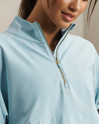 Mirage Anorak Top in Pool Blue