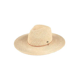 Packable Panama Hat in Beige