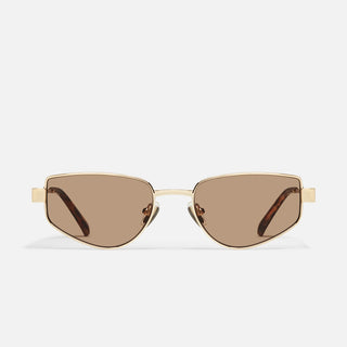 HIT SINGLE | Gold Frame / Tan Lens