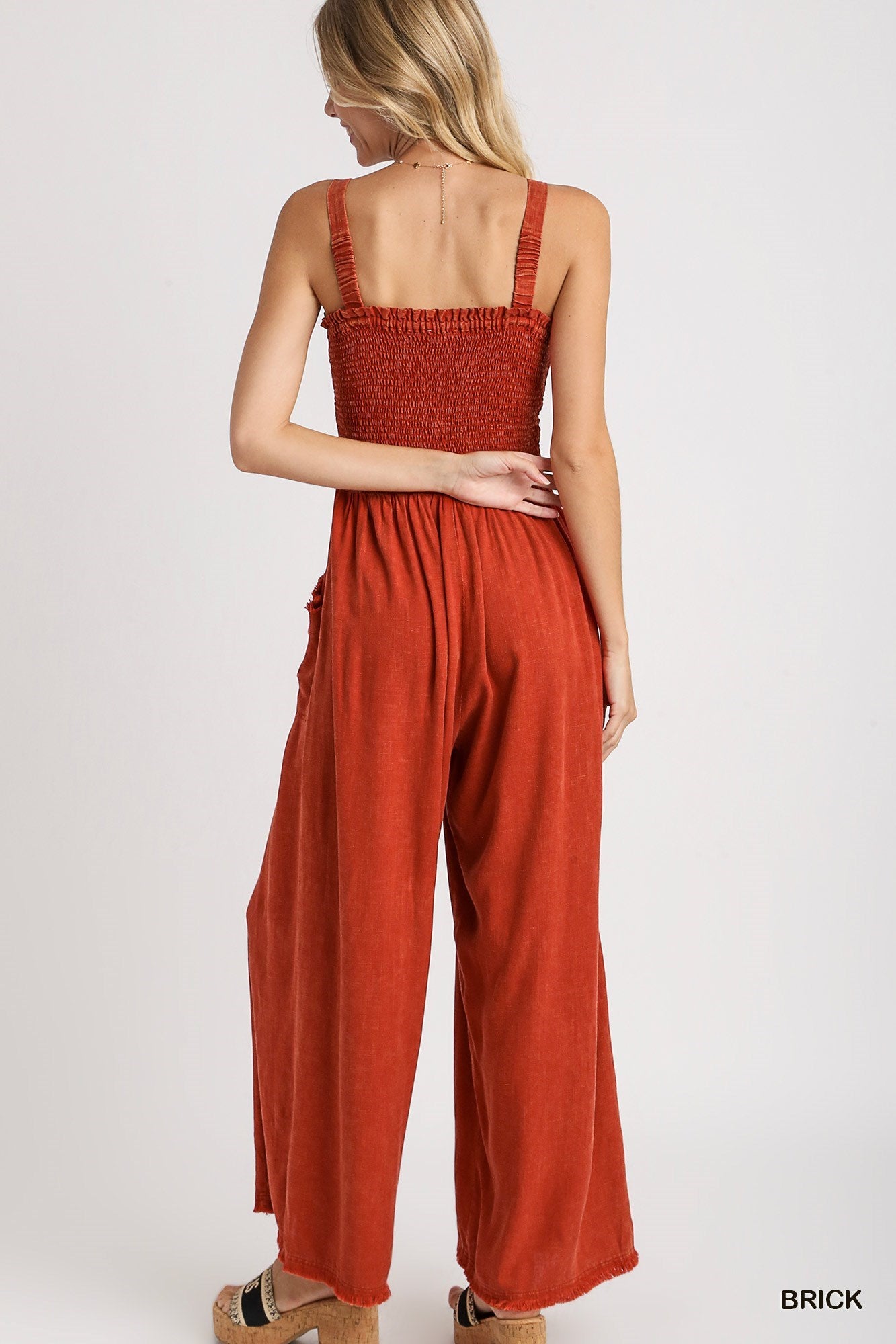 Amelia Jumpsuit in Brick