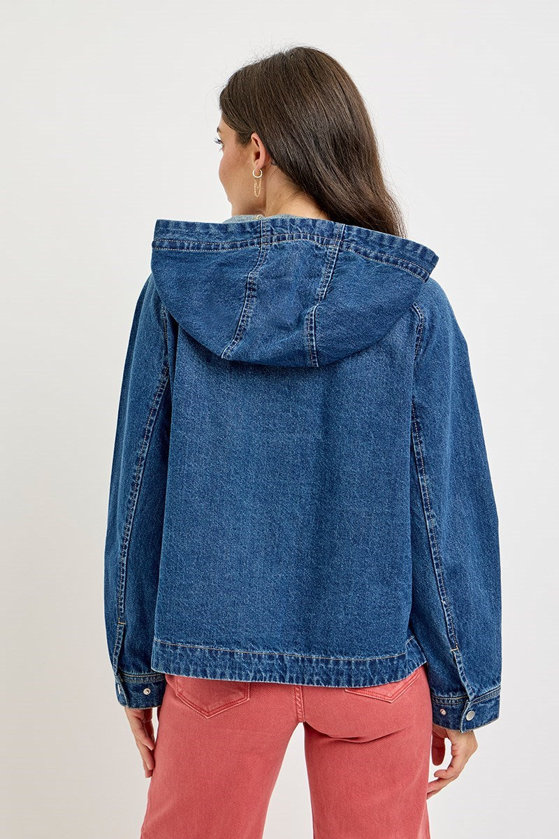 Raglan Sleeve Jacket with Hood