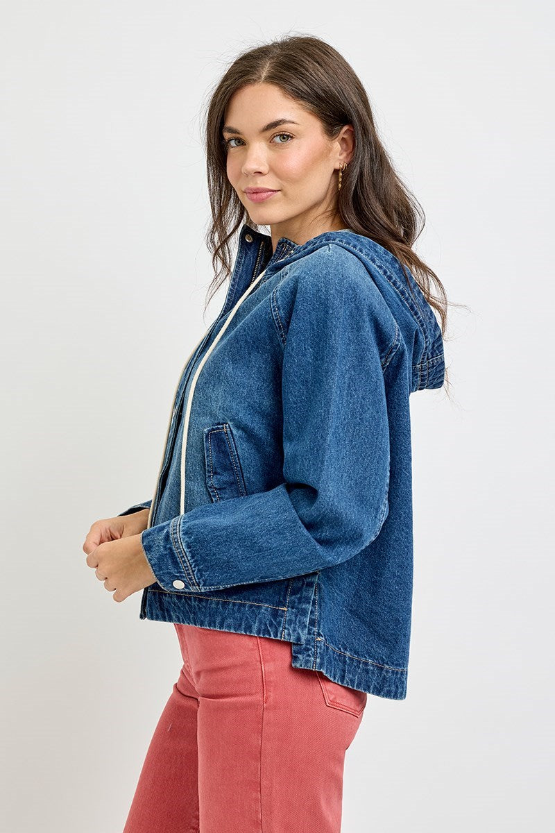 Raglan Sleeve Jacket with Hood
