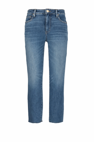 Reese High-rise Fab Ankle Straight Raw Hem