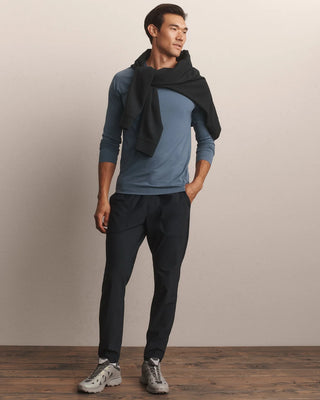 The Reign Long Sleeve in Shadow Blue – Men's Performance Shirt by Rhone