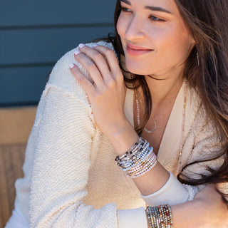 Stone Wrap Bracelet Pink Opal - Stone of Renewal
