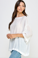 Oversized Top with Cuff Sleeves