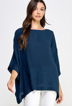 Oversized Top with Cuff Sleeves