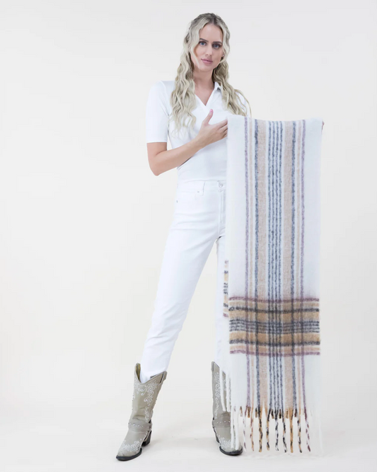 Boho Madras Scarf