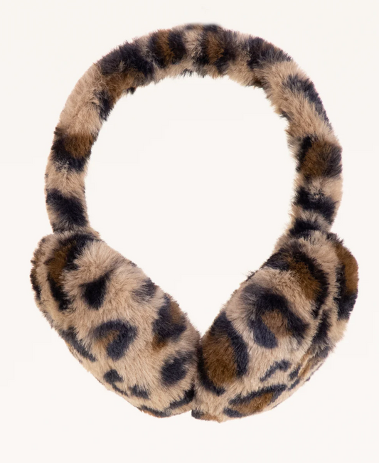 Faux Fur Leopard Ear Muffs