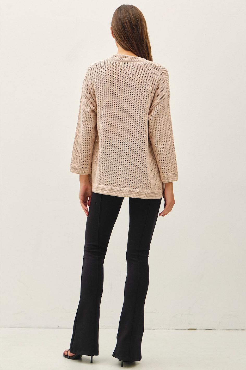 Pointelle Fall Vibe Cardigan