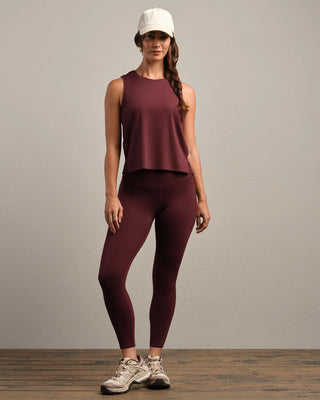 Serene Tank in Cherry Bark – Women's Athleisure Top by Rhone
