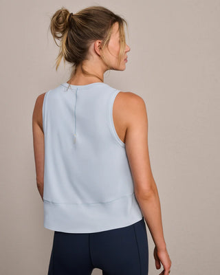 Serene Tank in Frost Blue – Women's Athleisure Top by Rhone