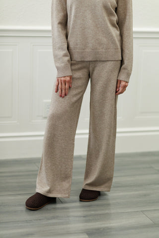 Straight Leg Knit Sweater Pants