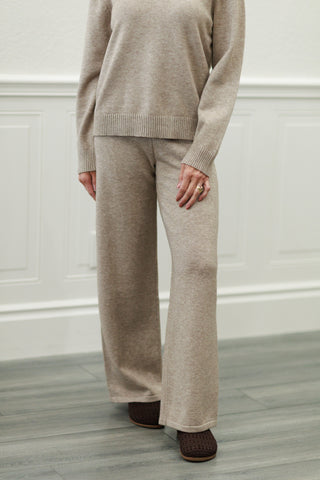 Straight Leg Knit Sweater Pants