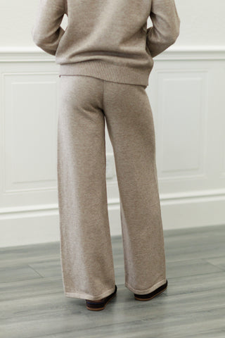 Straight Leg Knit Sweater Pants